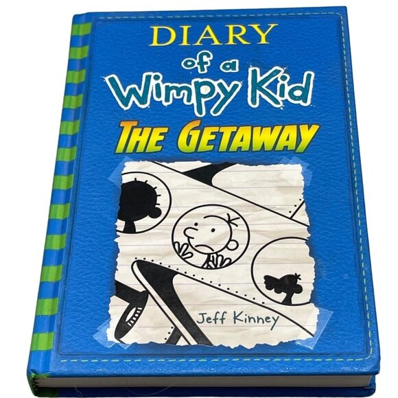 Diary of a wimpy kid The getaway book #12 Jeff Kinney blue green book READ - Picture 1 of 5